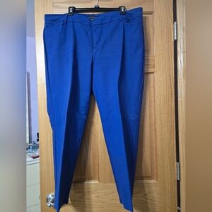 Eloquii Women's Vibrant Blue Chinos
